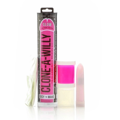 Clone A Willy Glow-in-the-Dark Rose - Kit moulage pénis