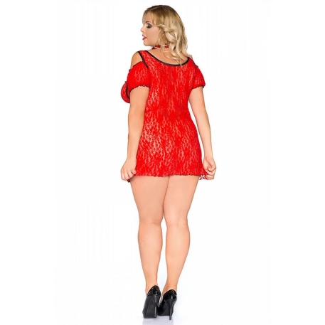 Sexy Mini Dress Red SB/1008 - Andalea