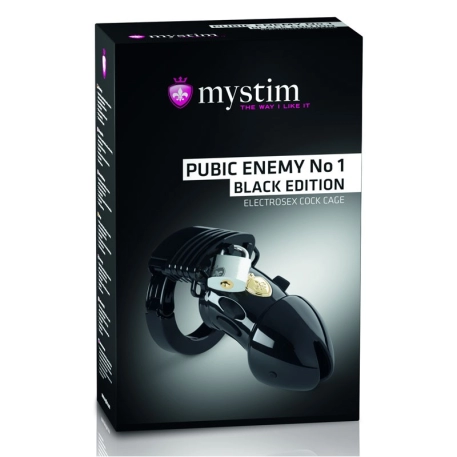 Gabbia di castità Public Enemy No 1 Black Edition - Mystim