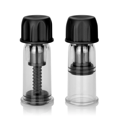 Mini Pumpen für Nippel Vacuum Twist Suckers Schwarz - Calex