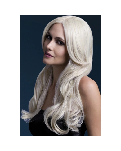 Perruque longue blonde Khloe 66 cm – Fever