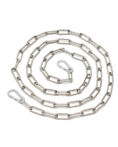 Chain (2 m.) - Welded  with 2 carabine hooks 