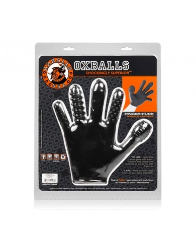 Finger Fuck Oxballs Noir - gant texturé Finger Fuck Oxballs Noir - gant texturé
