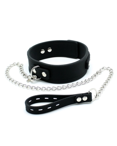 Silicone BDSM Collar with leash included - Rimba