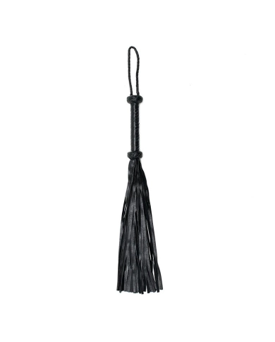 Martinet BDSM en Daim et cuir tressé Noir - Rimba Martinet BDSM en Daim et cuir tressé Noir - Rimba