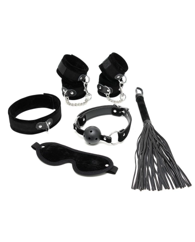 BDSM Starter Kit Black (6-Pieces) - Rimba