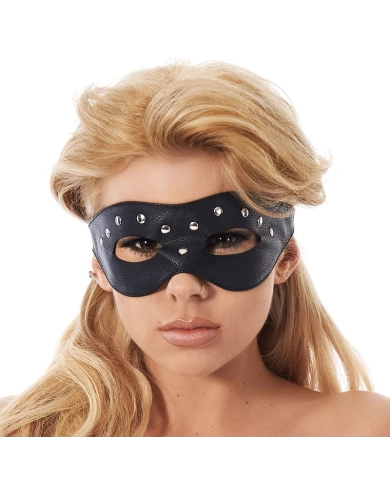 Masque BDSM en cuir nappa avec rivet - Rimba Masque BDSM en cuir nappa avec rivet - Rimba