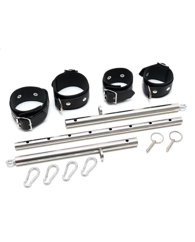 Barre d'écartement réglable avec 4 menottes - Rimba