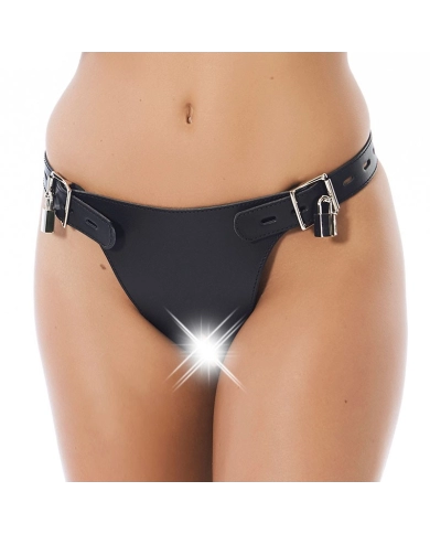 Leather Chastity belt for woman - Rimba