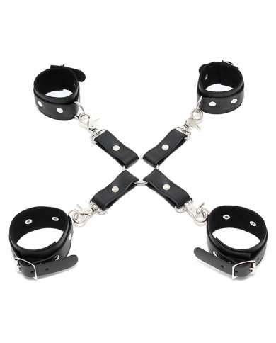 Leder BDSM Fesselkit Hogtie - Rimba Leder BDSM Fesselkit Hogtie - Rimba