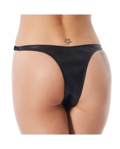 Open Leather Thong with rivets – Rimba Open Leather Thong with rivets – Rimba