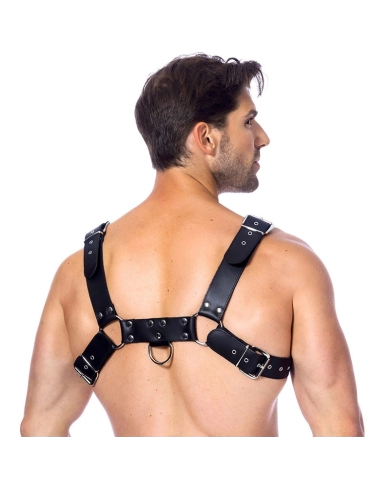 Finimenti BDSM di cuoio con 3 fibbia (uomo) – Rimba Finimenti BDSM di cuoio con 3 fibbia (uomo) – Rimba