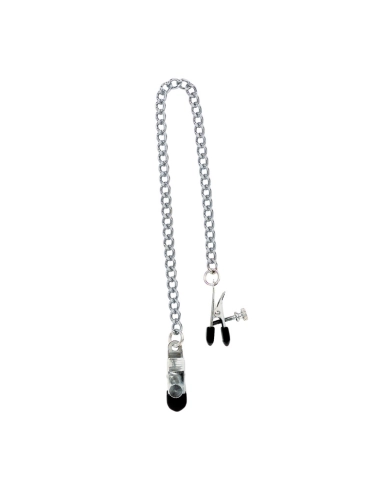 Nipple clamps with chain - Spartacus Broad Tip