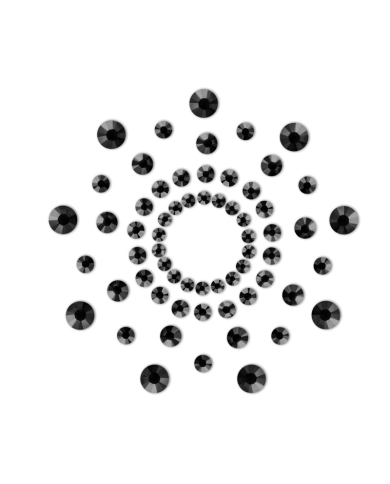 Bijoux de seins Mimi Noirs - Cache-tétons adhésifs Bijoux de seins Mimi Noirs - Cache-tétons adhésifs