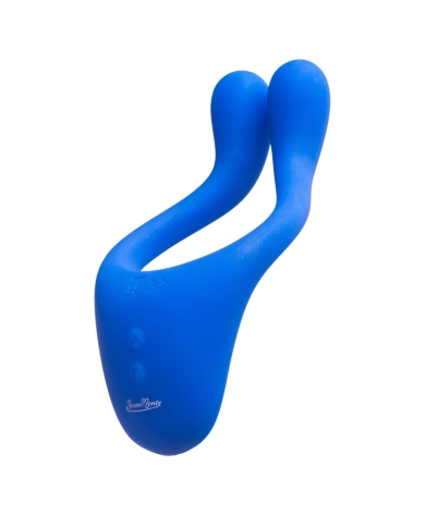 Vibrator for couples Doppio Blue - BeauMents