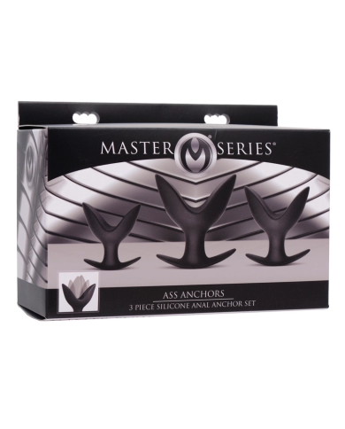 Silikon Analplug (3stück) Ass Anchors - Master Series Silikon Analplug (3stück) Ass Anchors - Master Series