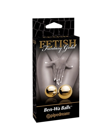 Boules de Geisha en métal Ben Wa Balls Gold - Pipedream Boules de Geisha en métal Ben Wa Balls Gold - Pipedream