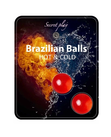 2x Boules lubrifiantes effet chaud & froid - Brazilian Balls