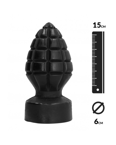 Giant anal dildo grenade - All Black