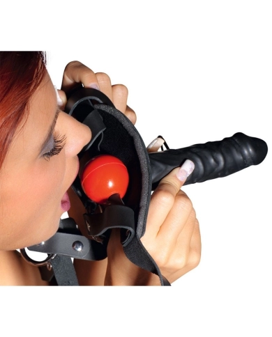 Mund-Knebel mit abnehmbarem Dildo - Zado Mund-Knebel mit abnehmbarem Dildo - Zado