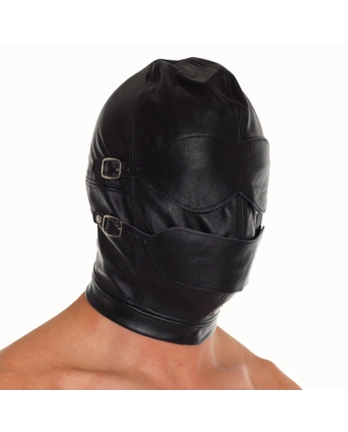 Maschera da boia BDSM in pelle (unisex) - Rimba