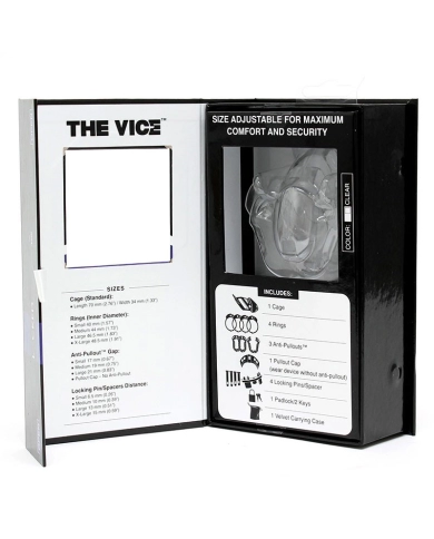 Chastity device - The Vice Mini Clear Chastity device - The Vice Mini Clear