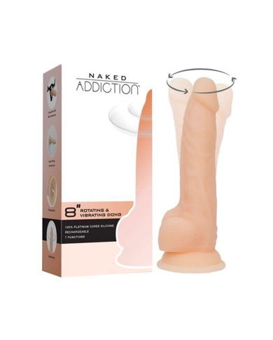 Vibromasseur réaliste rotatif - Naked Addiction Vibromasseur réaliste rotatif - Naked Addiction