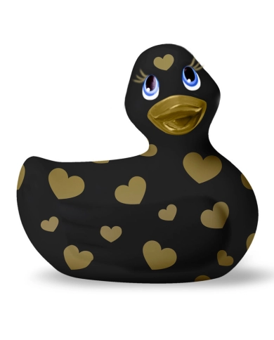 Vibrating Duck - I Rub My Duckie 2.0 Romance Black & Gold