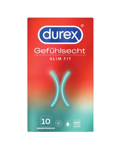 Durex Gefühlsecht Slim Fit Kondome 10pc