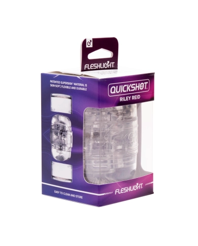 Fleshlight Quickshot Riley Reid Compact Utopia (Clear) - Masturbatore Fleshlight Quickshot Riley Reid Compact Utopia (Clear) - Masturbatore
