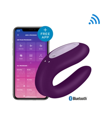 Vibratore per coppia Double Joy (Purple) – Satisfyer
