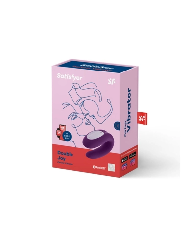 Vibromasseur pour couple Double Joy (violet) – Satisfyer