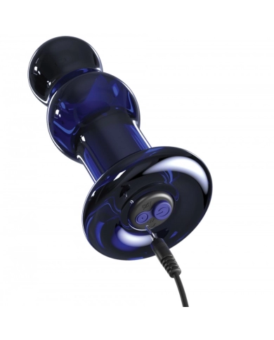 Plug anal vibrant en verre - Icicles No 83