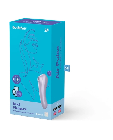 Satisfyer Dual Pleasure Air Pulse (mauve) - Clitoral stimulator