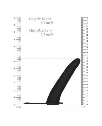 Vibrating Silicone Strap-On Adjustable - Ouch Vibrating Silicone Strap-On Adjustable - Ouch