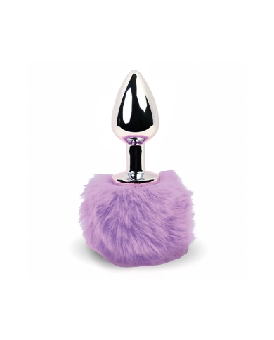Mini Buttplug Bunny Tail (purple) - Feelztoys