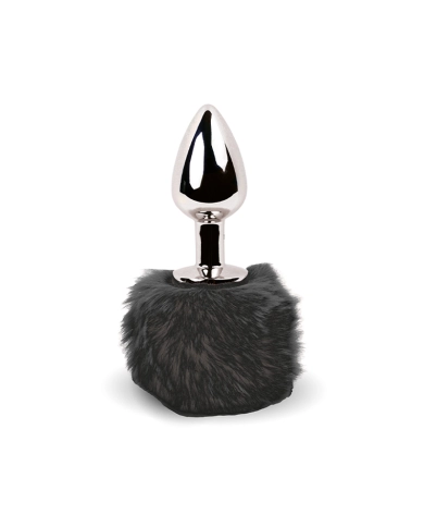 Mini Plug anal Bunny Tail (noir) - Feelztoys