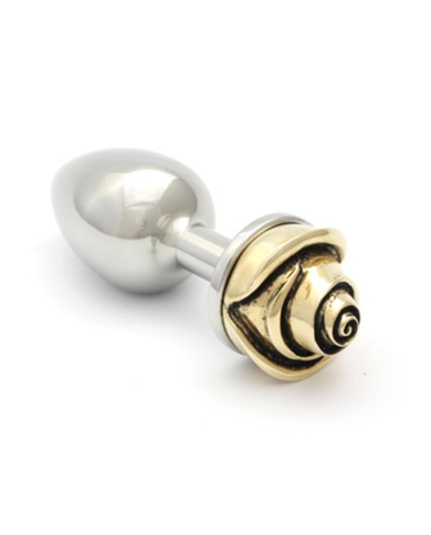 Plug anale Rosebuds Rose - Bronze (M)