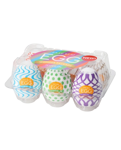 Oeufs de masturbations - Tenga assortiment (pack de 6)