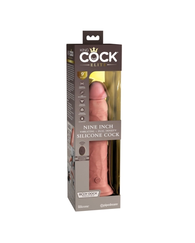Vibratore Realistico - King Cock Elite Dual Density 9" (Flesh)