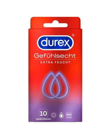 Durex Gefühlsecht Extra Feucht Kondome 10pc
