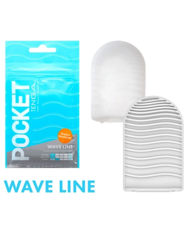 Tenga Masturbator Pocket - Wave Line