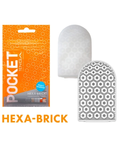 Tenga Masturbator Pocket - Hexa-Brick