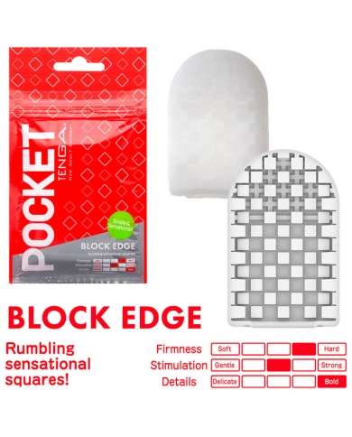 Tenga Masturbazione Pocket - Block Edge