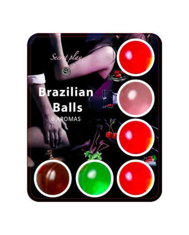 6x Boules lubrifiantes aromatisées - Brazilian Balls