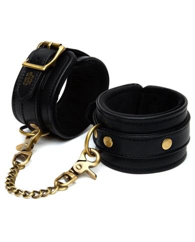 Menottes rembourrées en cuir noir - Rimba Menottes rembourrées en cuir noir - Rimba