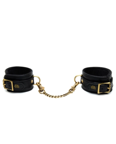 Menottes rembourrées en cuir noir - Rimba Menottes rembourrées en cuir noir - Rimba