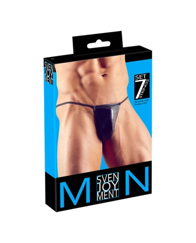 String sexy Performance Microfiber bleu - Blue Line String sexy Performance Microfiber bleu - Blue Line