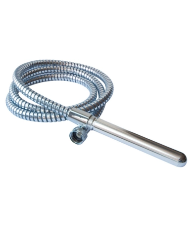 Doccia anale Aquastick con tubo flessibile (silver) - Joydivision