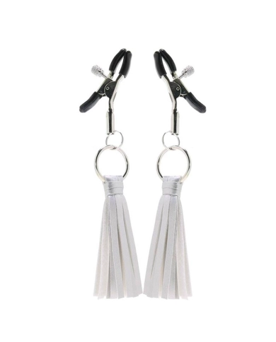 Nipple clamps with little whips (Silver) - CalExotics